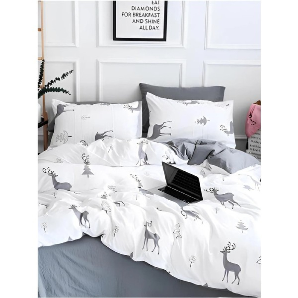 HMC Hmcteks Çift Kişilik Çarşaflı Nevresim Takımı - Beyaz - 200 x 220 cm Nevresim Takımı Fiyatı