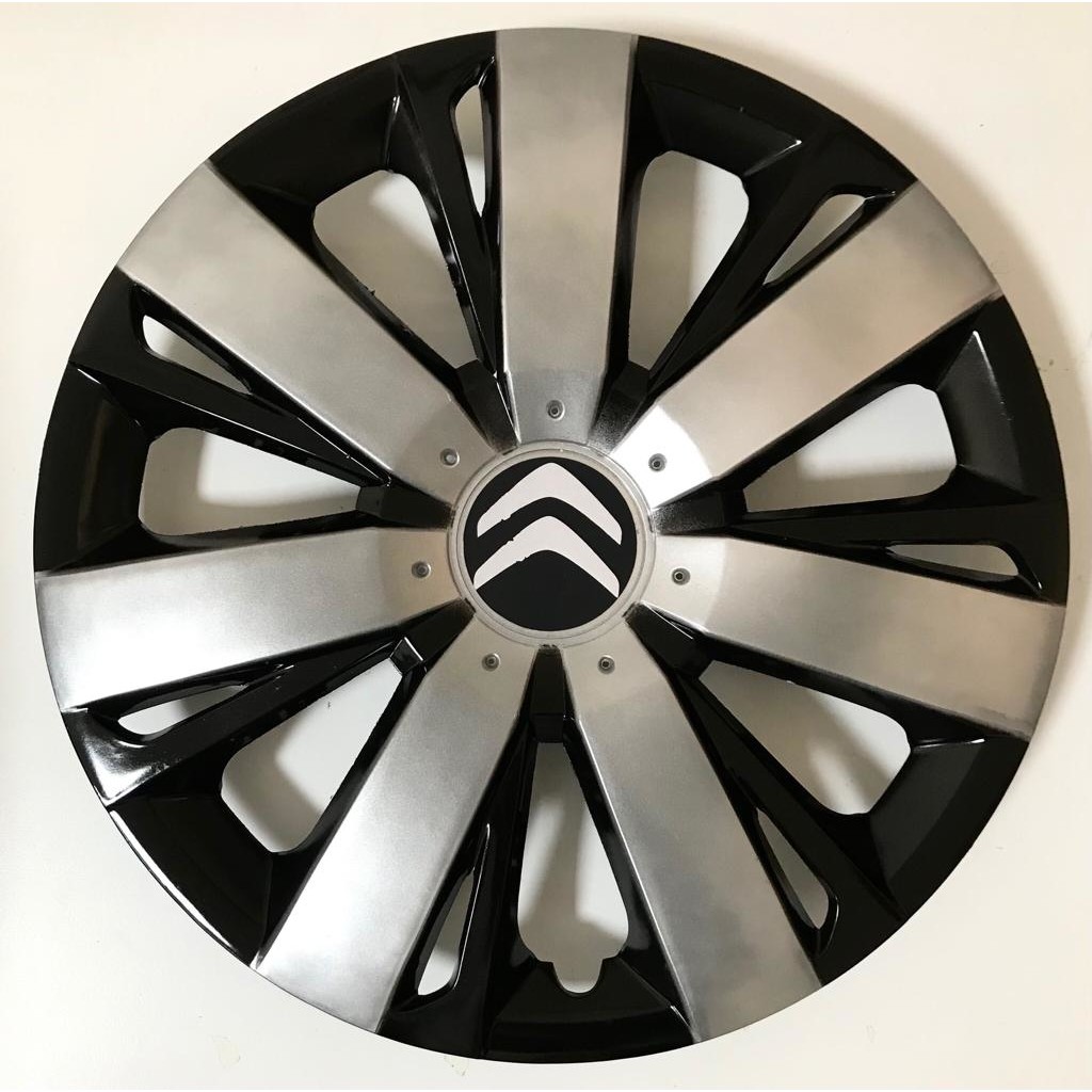 HMNL Citroen Citroen Berlingo 14'' Inç Gri - Siyah 4lü Set Jant Kapağı Çelik Jant Görünümlü Araba & Motorsiklet Aksesuarı Fiyatı
