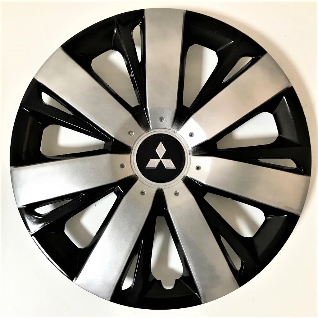HMNL Mitsubishi Colt 14'' Inç Gri - Siyah 4lü Set Jant Kapağı Çelik Jant Görünümlü Araba & Motorsiklet Aksesuarı Fiyatı