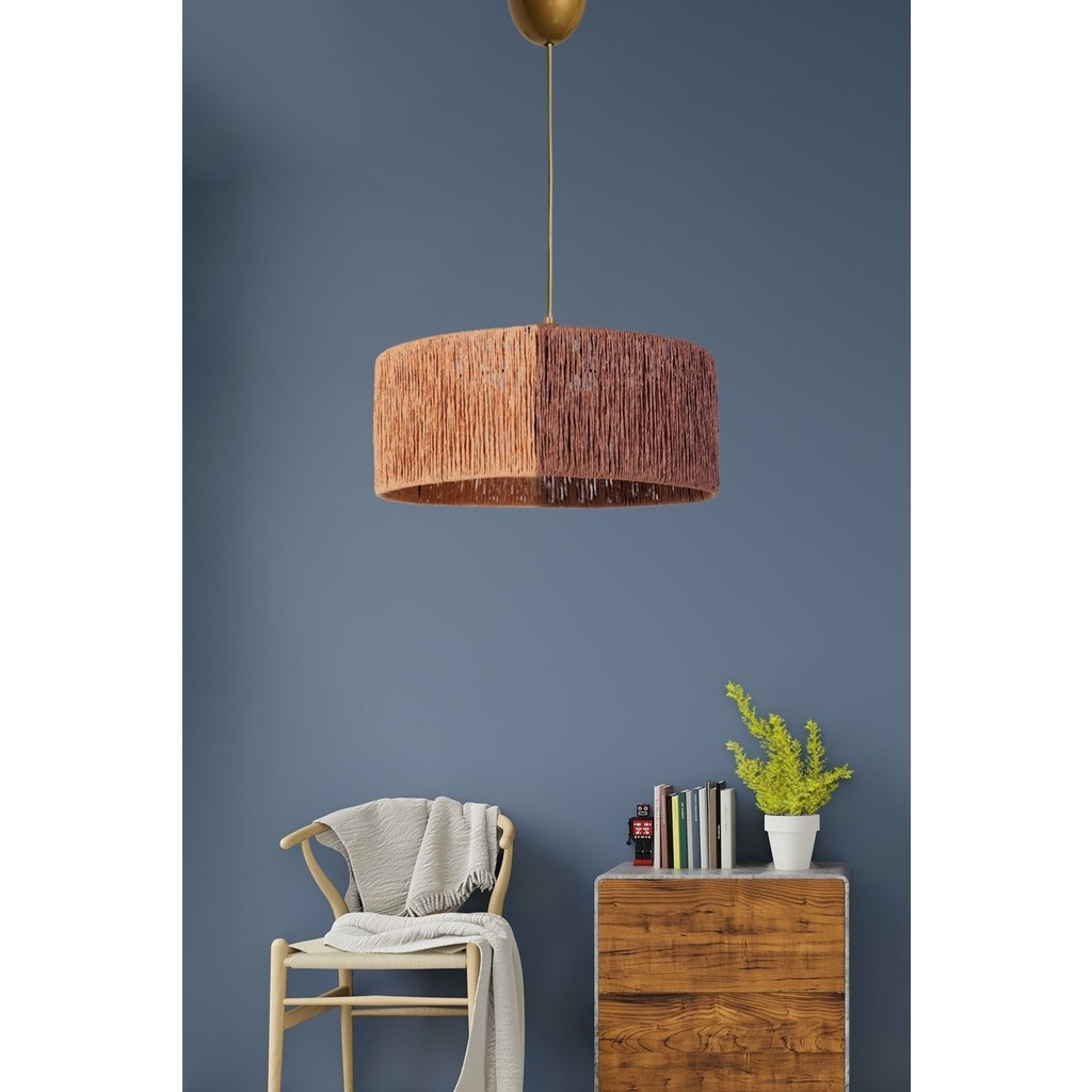 HMY Design Froid Handmade Tekli Sarkıt Avize Kiremit-Natural - 1 - Natural Avize Fiyatı