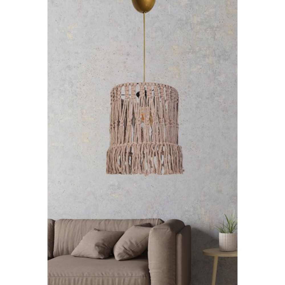 Hmydesign Plafond El Yapımı Jüt Kahve Avize - Kahverengi Avize Fiyatı