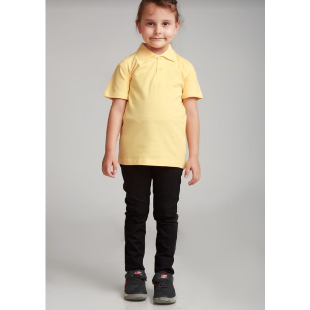 HMZ Unisex Sarı Polo Yaka Kısa Kol Lakost T-Shirt Kız Çocuk T-shirt Fiyatı