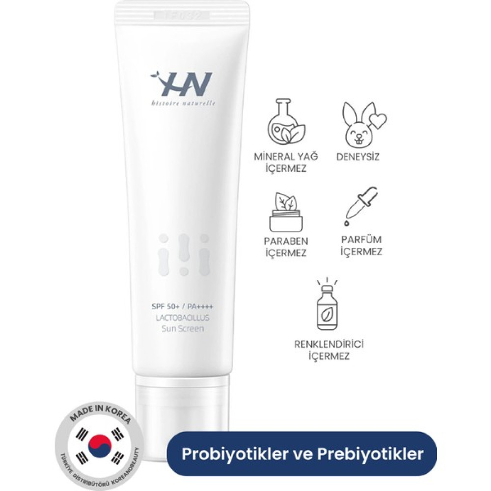 Hn Lactobacillus Sunscreen, Onarıcı Güneş Kremi, Prebiyotik ve Probiyotikler İçeren Güneş Koruyucu Krem Güneş Kremleri ve Losyonları Fiyatı