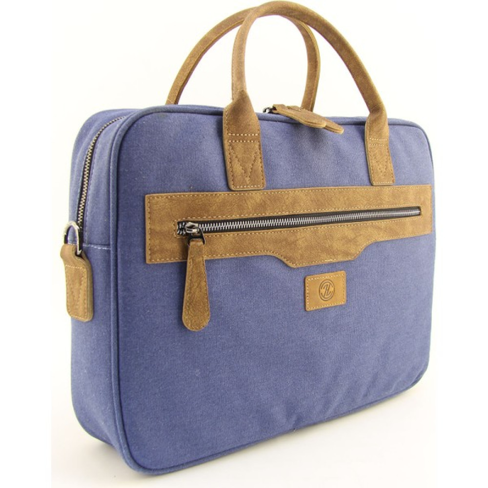 HNB Unisex Kanvas Su Geçirmez 15.6 Inç Bilgisayar Laptop Evrak Çantası - Indigo - Mavi Oto Boyaları Fiyatı