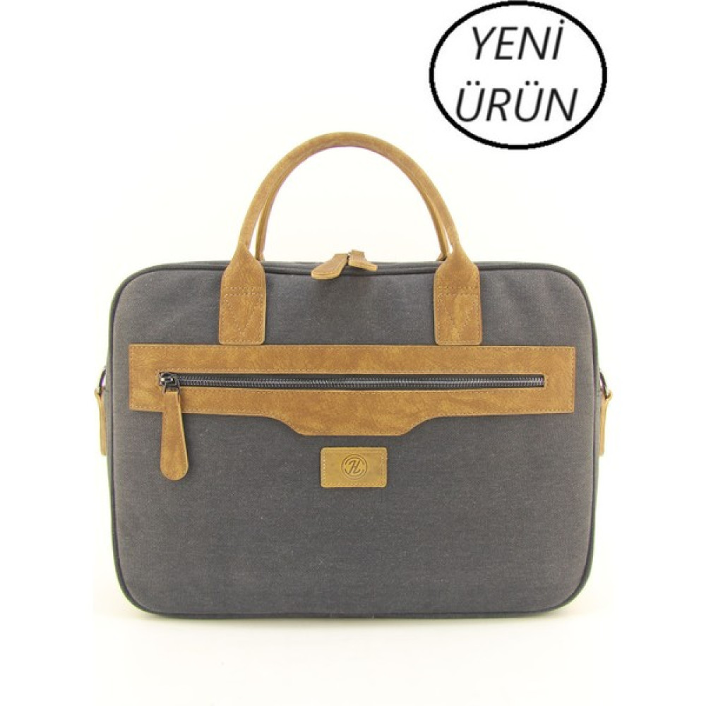 HNB Unisex Kanvas Su Geçirmez 15.6 Inç Bilgisayar Laptop Evrak Çantası - Siyah Oto Boyaları Fiyatı