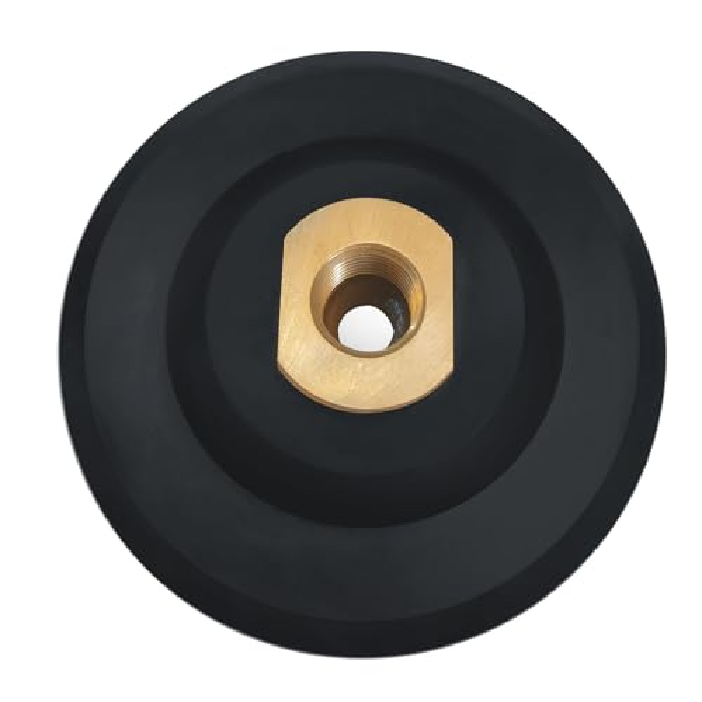 HO-ARYZ 4 Inch Rubber Backer Pad/Rubber Backing Pad for Diamond Polishing Pads 5/8”-11 Hook and Loop Backing Pad