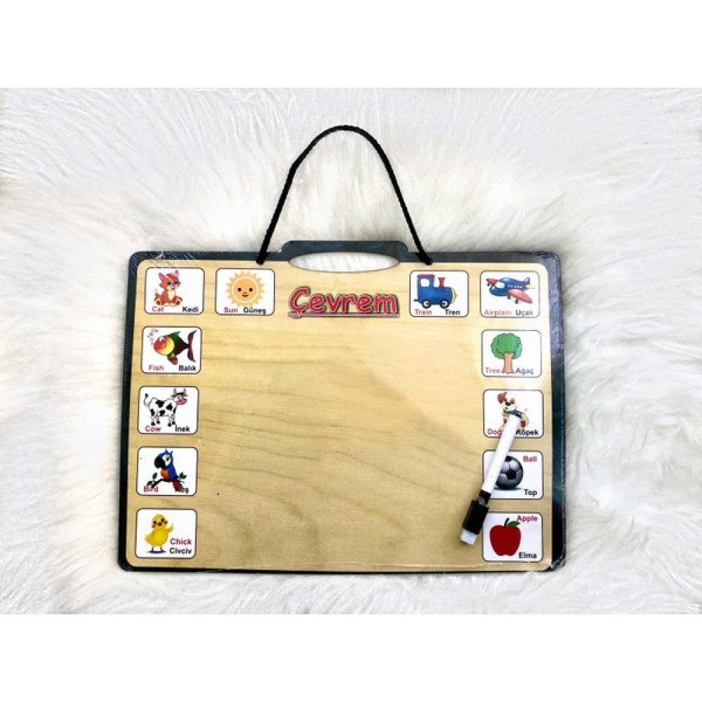 Hobboy Ahşap Yazı Tahtası - 26*38 Eğitici Oyuncak Fiyatı