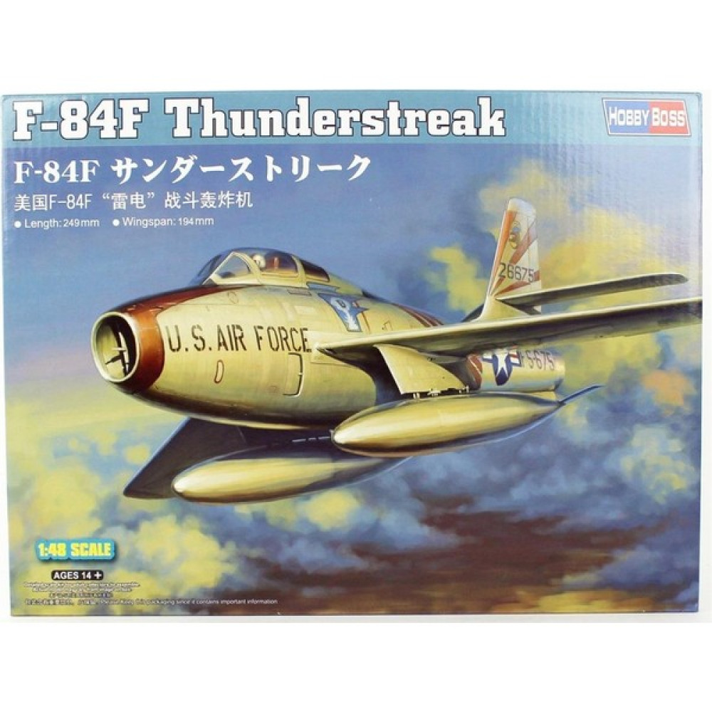 Hobby Boss Hobbyboss 81726 1/48 F-84F Thunderstreak Savaş Uçağı Demonte Plastik Maketi Oto Boyaları Fiyatı