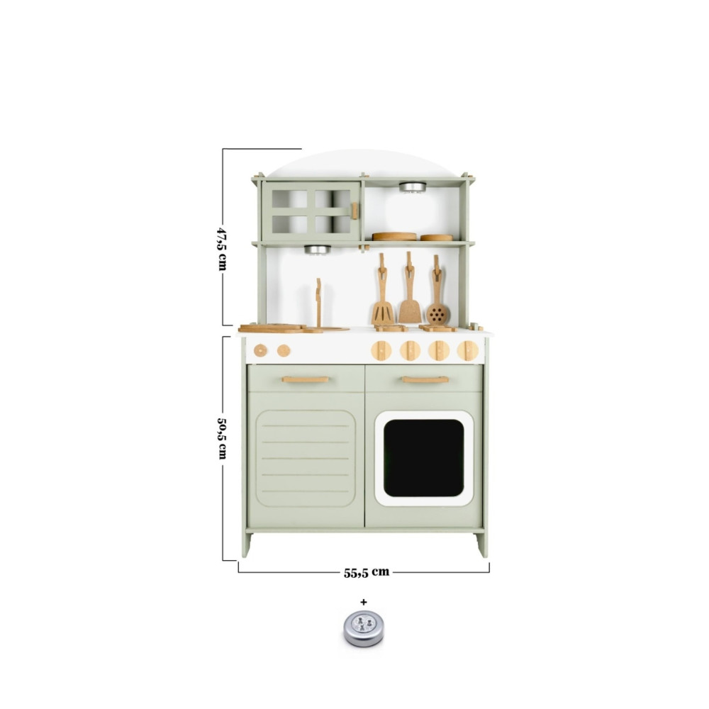 HOBBY HOUSE Ahşap Montessori Boyalı Mutfak Seti 1 Led Aydınlatma Hediyeli Ahşap Oyuncaklar Fiyatı