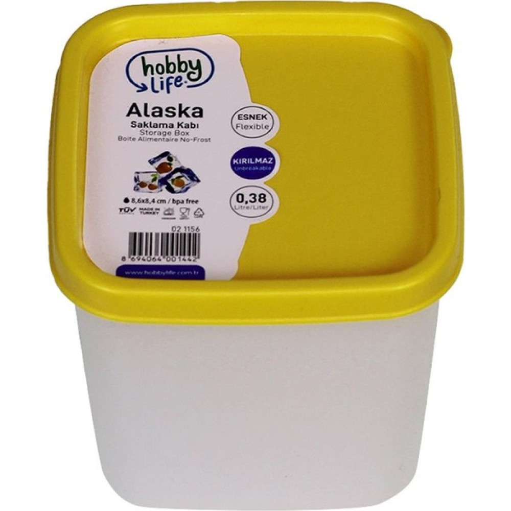 Hobby Life Alaska Nofrost Saklama Kabı 0,38 Litre Sarı - 1 Adet Saklama Kapları Fiyatı
