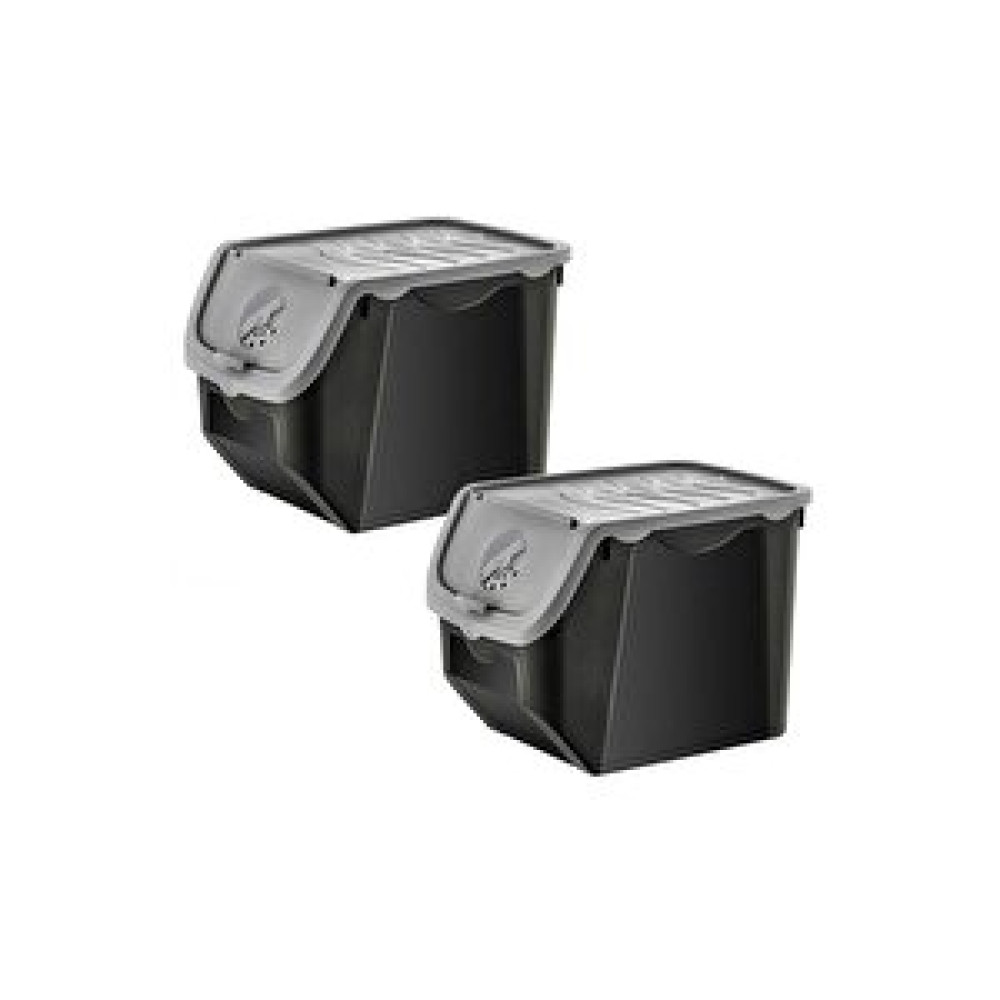Hobby Life Coral 12 Litre 2’li Soğan Patates Saklama Kabı Gri Eşya Saklama / Düzenleme Fiyatı