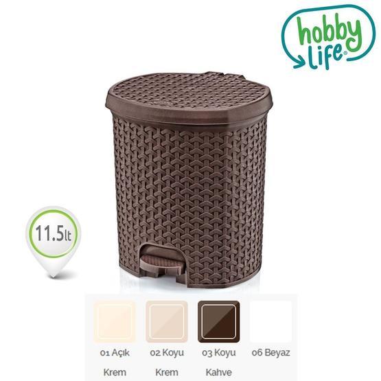 Hobby Life Plastik 2 No 11,5Lt Pedallı Çöp Kovası
