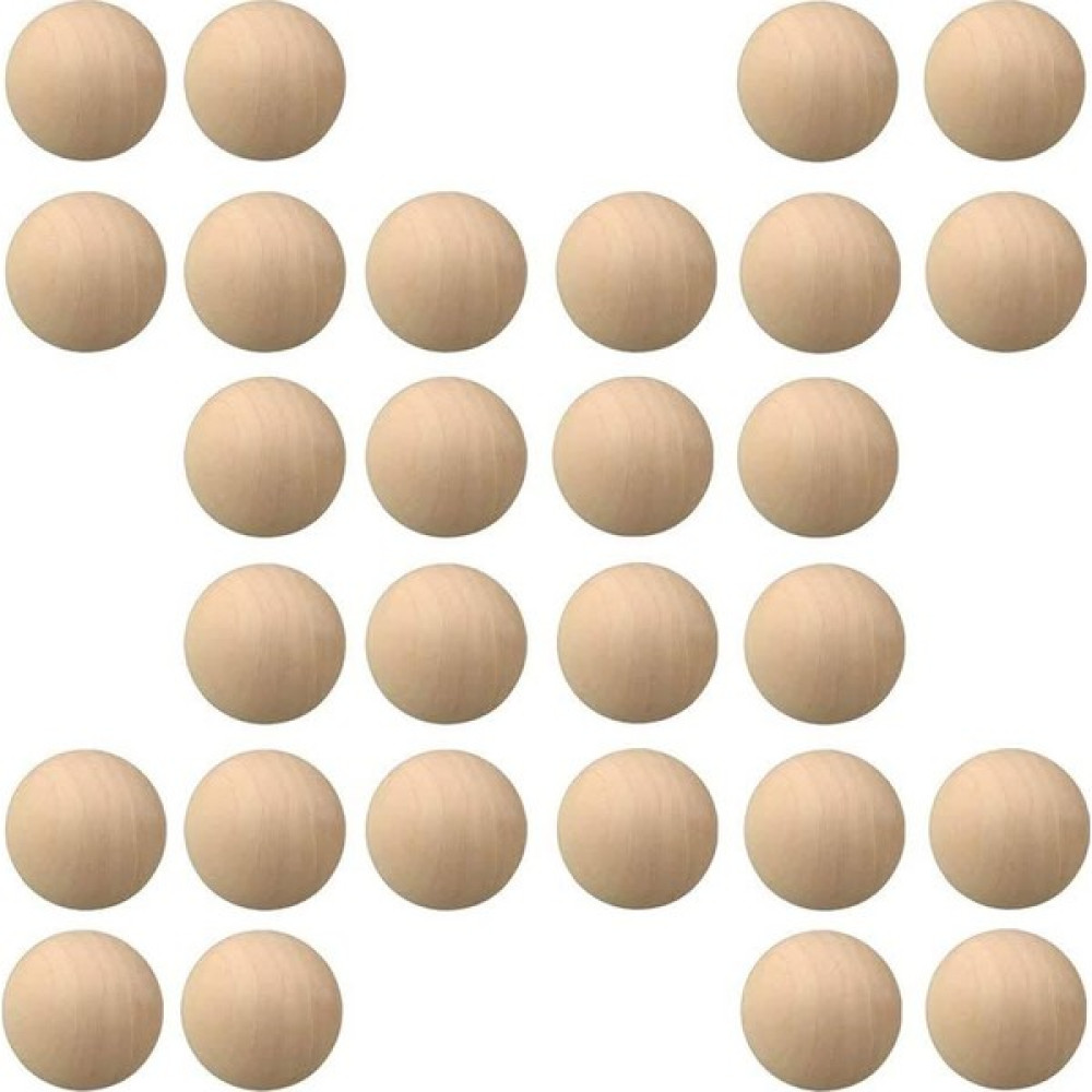 Hobbyhane Ahşap Küre Bilye 20 mm 10'lu - 10 Adet Yardımcı Malzeme Fiyatı