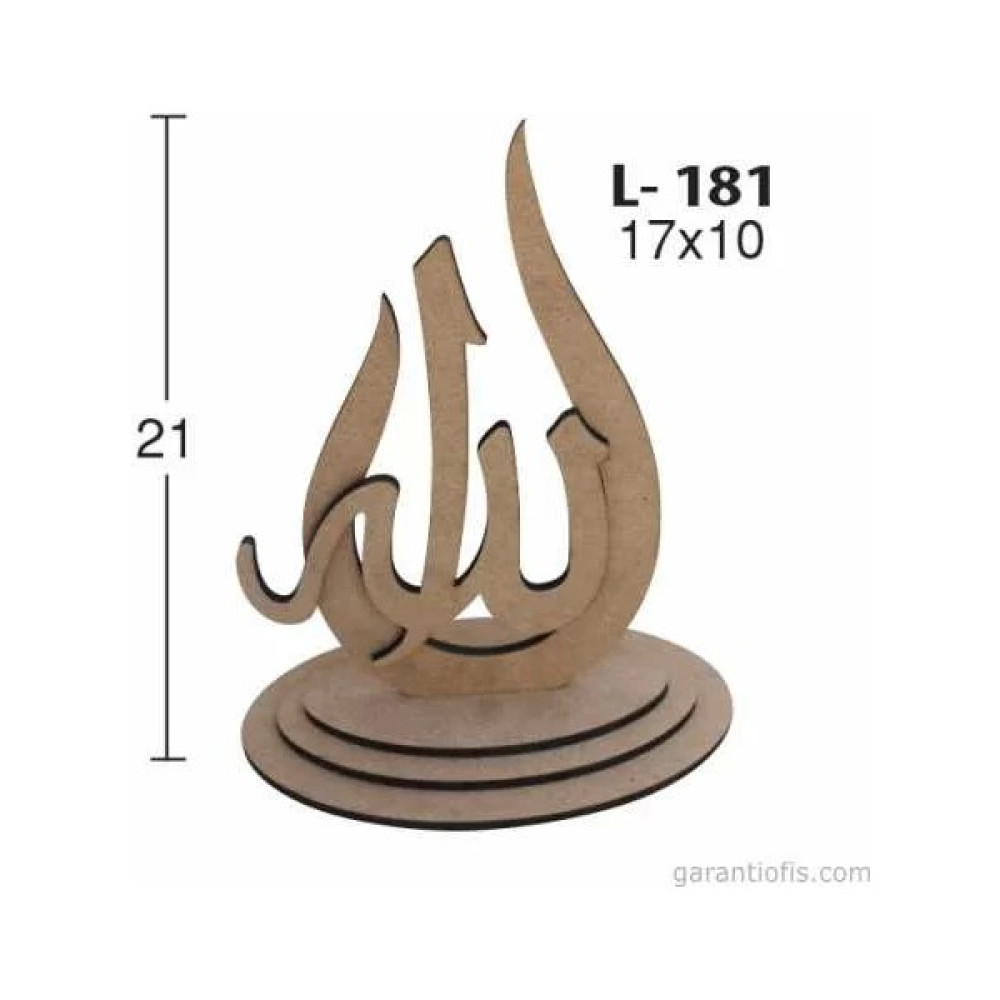 Hobi-Art L 181 Ham Demonte Ahşap Allah Lafzı Oto Boyaları Fiyatı