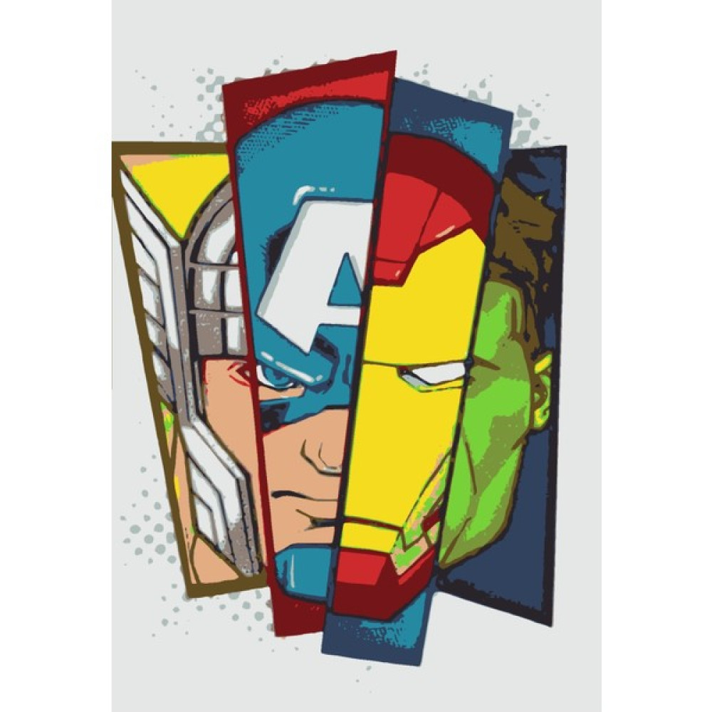 Hobi Art Market Marvel Tuval Kağıdından Sayılarla Boyama Seti Boya ve Fırça Dahil Sanatsal Malzemeler Fiyatı