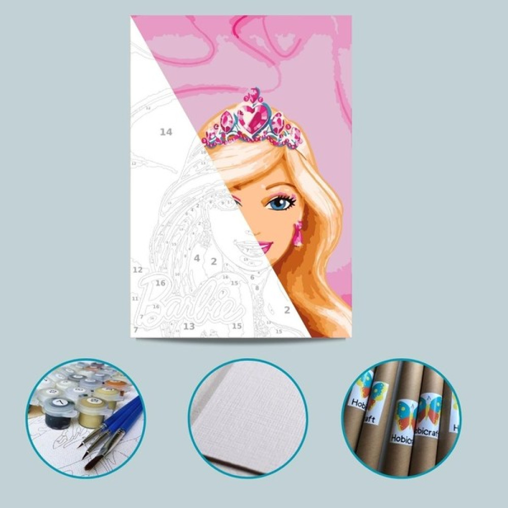 Hobi Art Market Sayılarla Boyama Seti Tuval Kağıdında Barbie Sanatsal Malzemeler Fiyatı