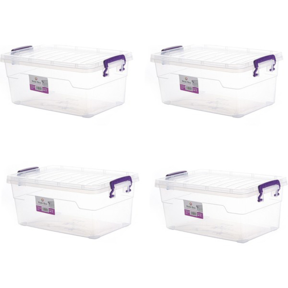 Hobi Box Yatay Saklama Kabı 4'lü Set (4x5,5 Lt) Saklama Kapları Fiyatı