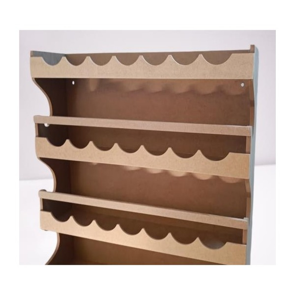 Hobi Dekoratif Rafterek Dolap Cnc Kesim Ahşap Mdf Ham Model El Yapım - Ahşap Rengi - terek dolap Duvar Rafı Fiyatı