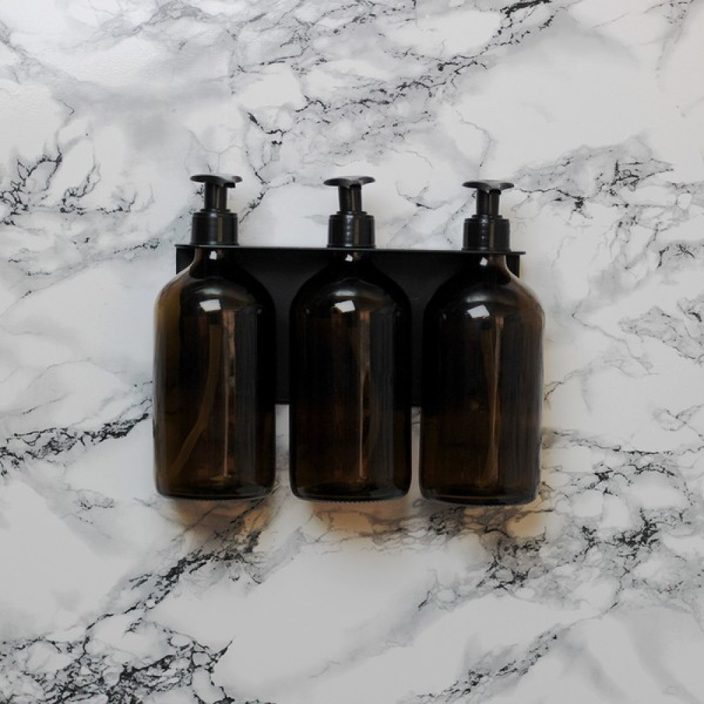 Hobi Demir Sanat 3'lü Set Sıvı Sabunluk, Banyo Şampuanlık , Duş Jelilik, Sıvı Yağ Şişesi - Amber Sabunluk Fiyatı