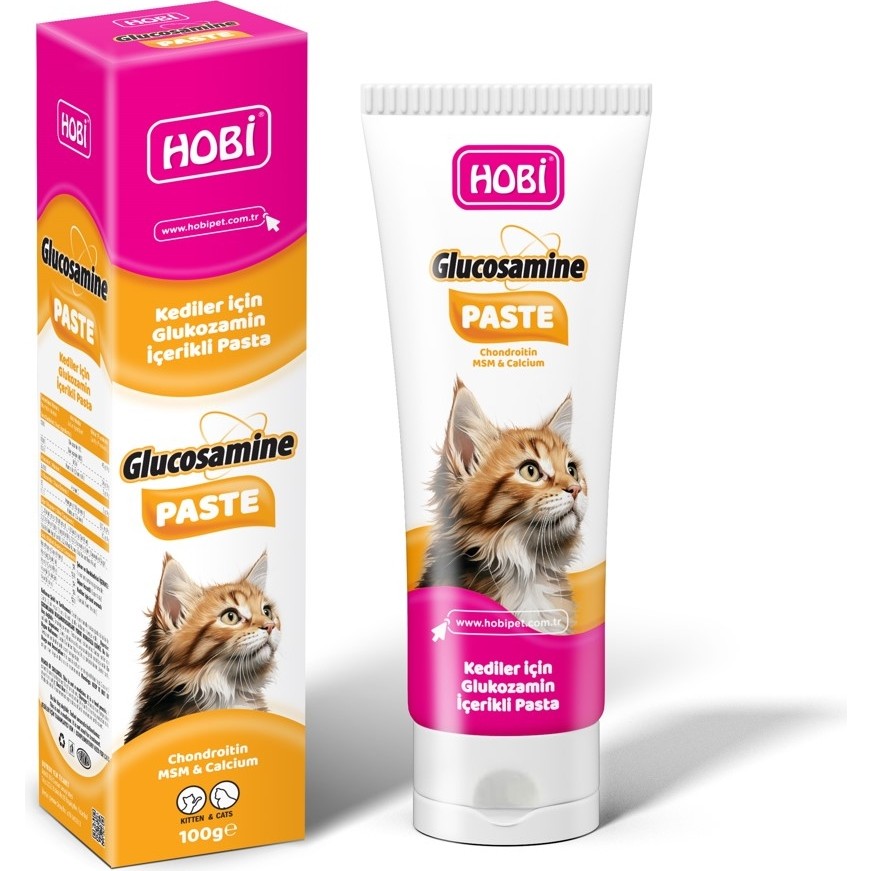 Hobi Glucosamine Paste 100GR - Kediler Için Glukozamin Destekli Vitamin ve Mineral Pastası Diğer Fiyatı
