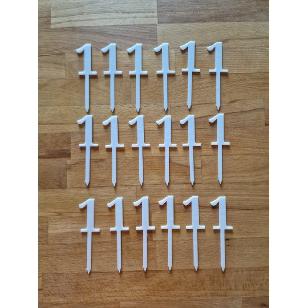 Hobi Kafe 18 Adet 1 Yaş Beyaz Cup Cake- Pasta Süsü- Kürdanı (Sert Plastikten Üretilmiştir) Oto Boyaları Fiyatı