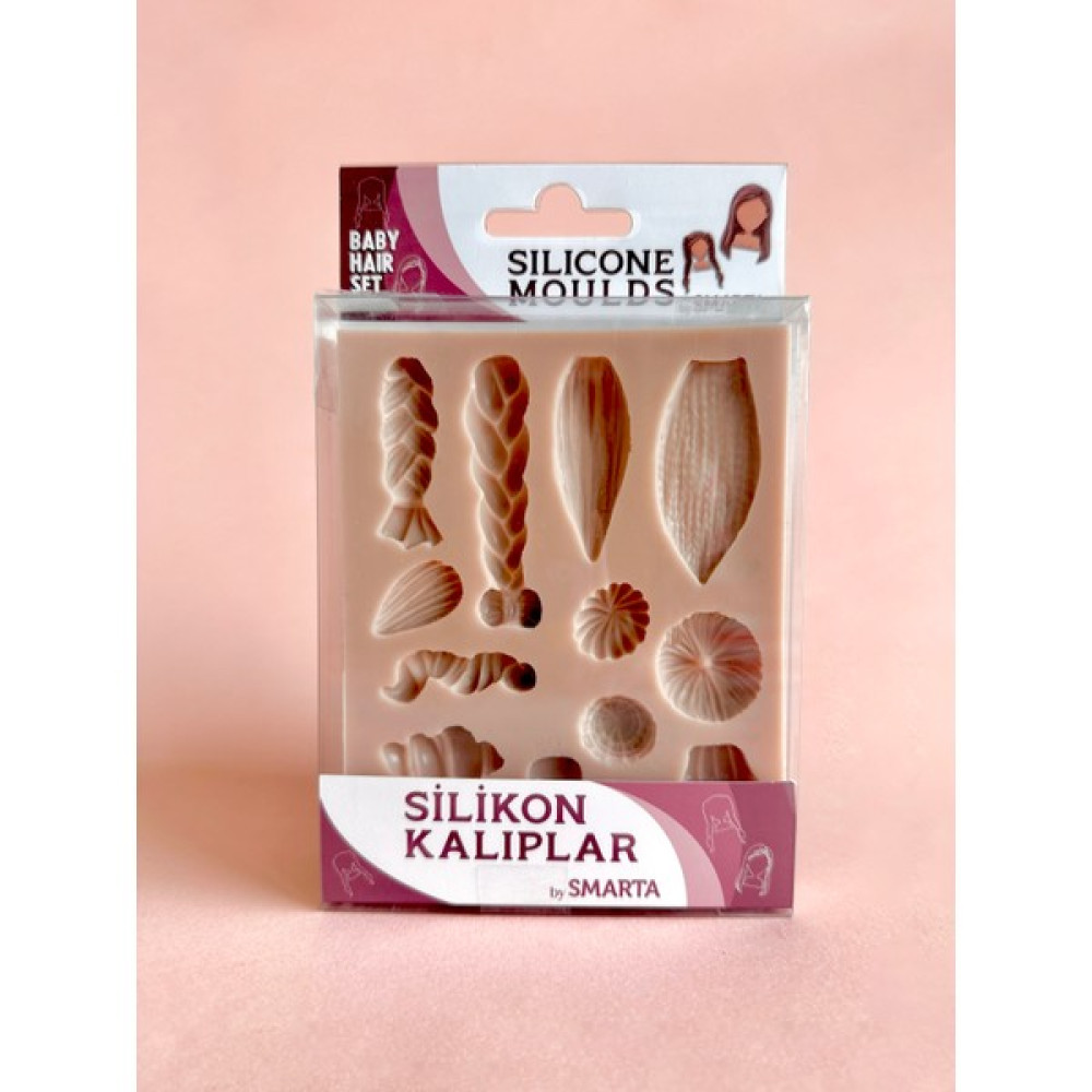 HOBİ MARKET ART Smarta Silicone Moulds Silikon Epoksi ve Polimer Kil Kalıbı Baby Haır Set Sanatsal Malzemeler Fiyatı