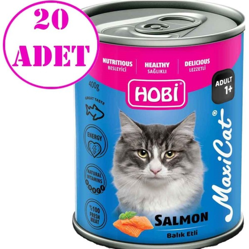Hobi Maxicat Somon Balıklı Yetişkin Kedi Konservesi 400 gr 20 Ad Evcil Hayvan Ürünleri Fiyatı