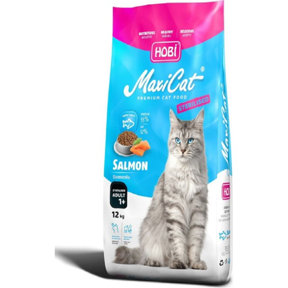 Hobi Maxicat Somonlu Kısır Kedi Maması 12 kg - 5 Evcil Hayvan Ürünleri Fiyatı