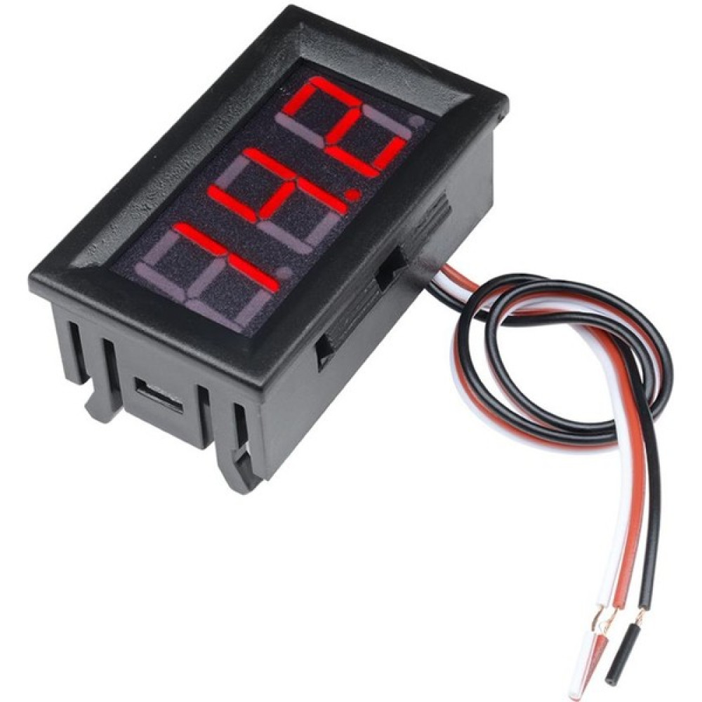 Hobi Mekatronik 0.56 Inç Dc 0-100V Dijital Voltmetre Panel Tipi Kırmızı Renk 3 Telli - 1 Adet - Renkli Oto Boyaları Fiyatı