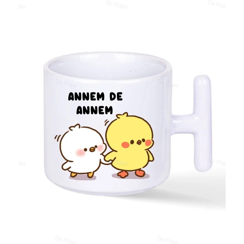 Hobi Shop Annemde Annem T Kulp Kupa Bardak - 300 cc Fincan / Bardak / Kahve Takımı Fiyatı