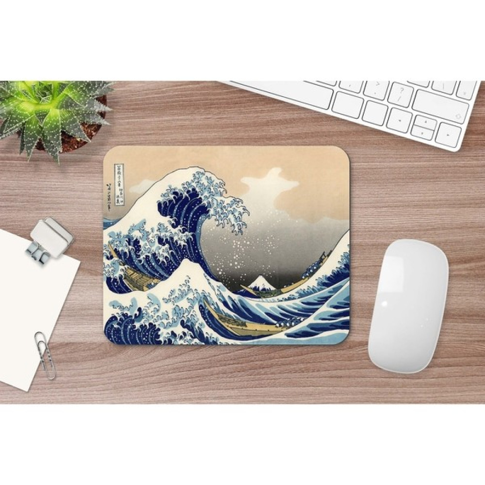 Hobi Shop Hokusai The Great Wave Off Kanagawa 17 x 21 cm Mouse Pad - Renkli Mouse Pad Fiyatı