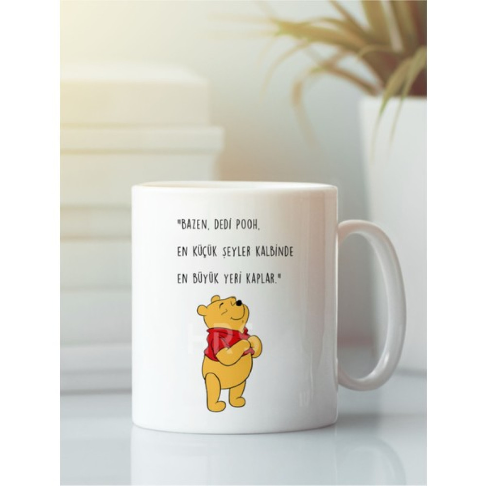 Hobi Shop Kupa Bardak Winnie The Pooh Arkadaşlık Dostluk Kardeşlik - 1 Adet - Beyaz - 299 ml Fincan / Bardak / Kahve Takımı Fiyatı