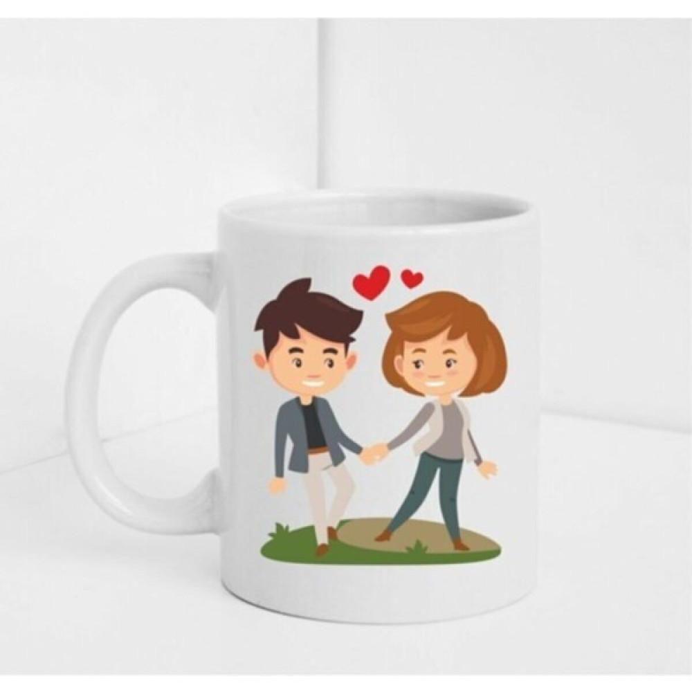 Hobi Shop Sevgililer Gününe Özel Beyaz Baskılı Kupa/bardak - 1 Adet - 299 ml Oto Boyaları Fiyatı