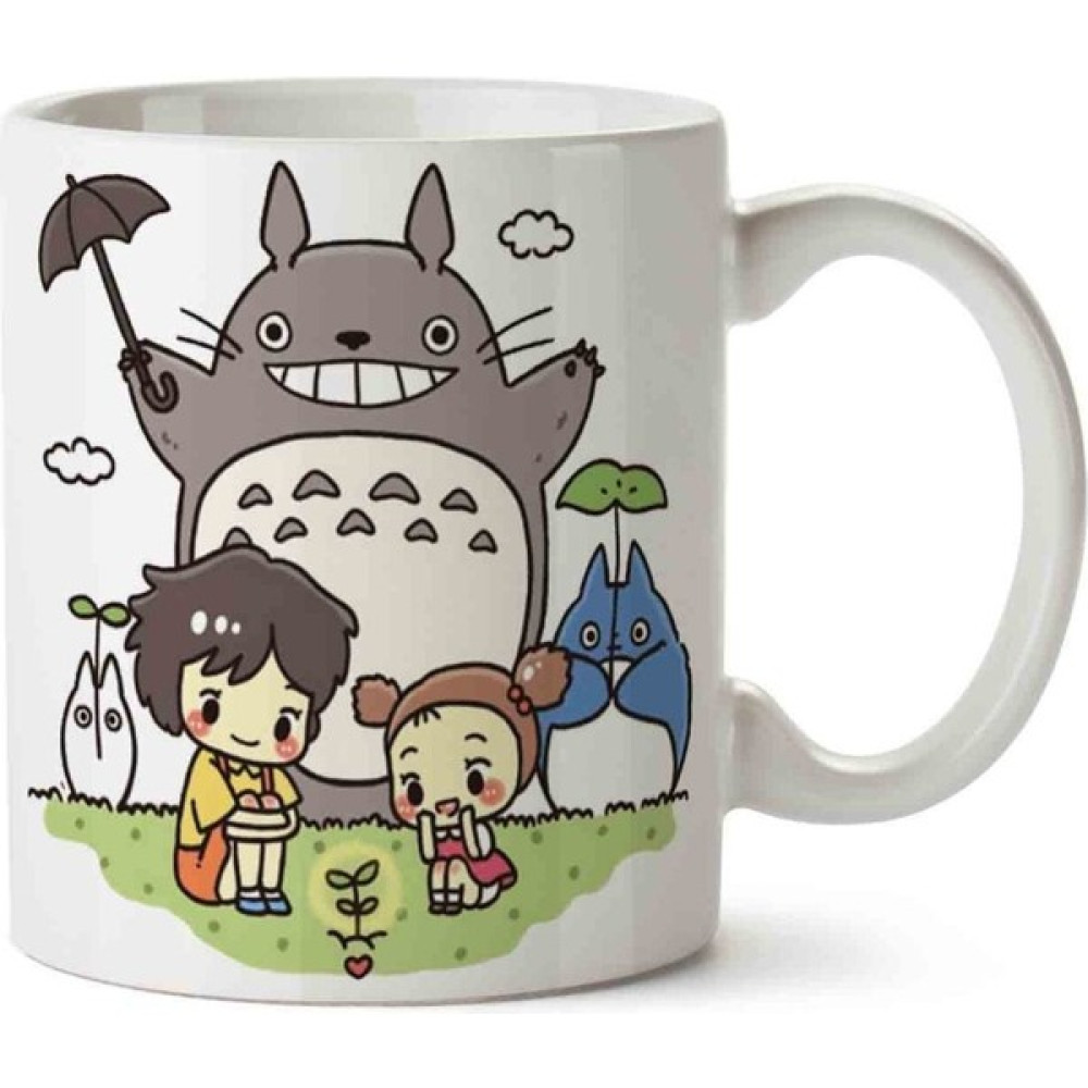 Hobi Shop Totoro Anime 2 Porselen Kupa Bardak - 1 Adet - Beyaz - 299 ml Fincan / Bardak / Kahve Takımı Fiyatı