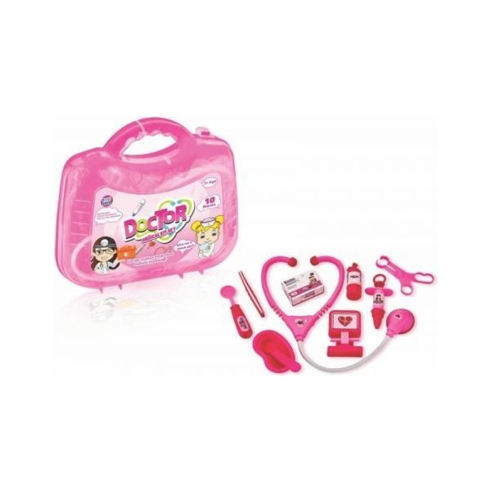 Hobi Toys Pembe Çocuk Medikal Doktor Seti (10 Parça) Oyun Seti Fiyatı