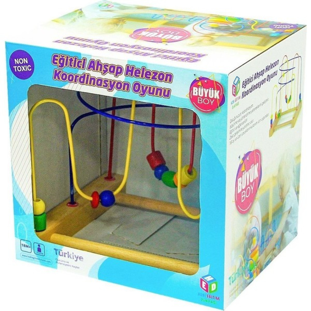 Hobi Zeka Oyunları Hed 224 Eğitici Ahşap Helezon Koordinasyon Oyunu - Renkli Bebek Oyuncakları Fiyatı