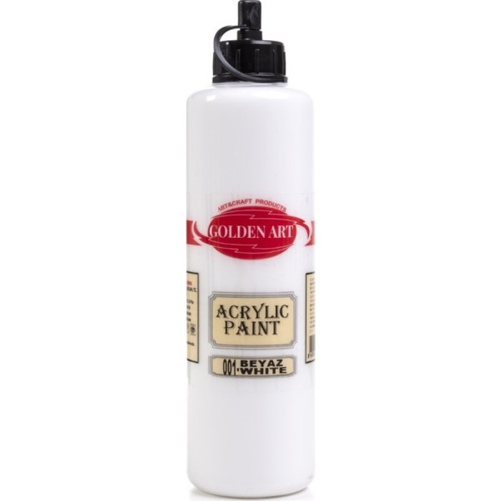 Hobi24 Golden Art Akrilik Boya 500ml - 001 Beyaz Akrilik Boya Fiyatı