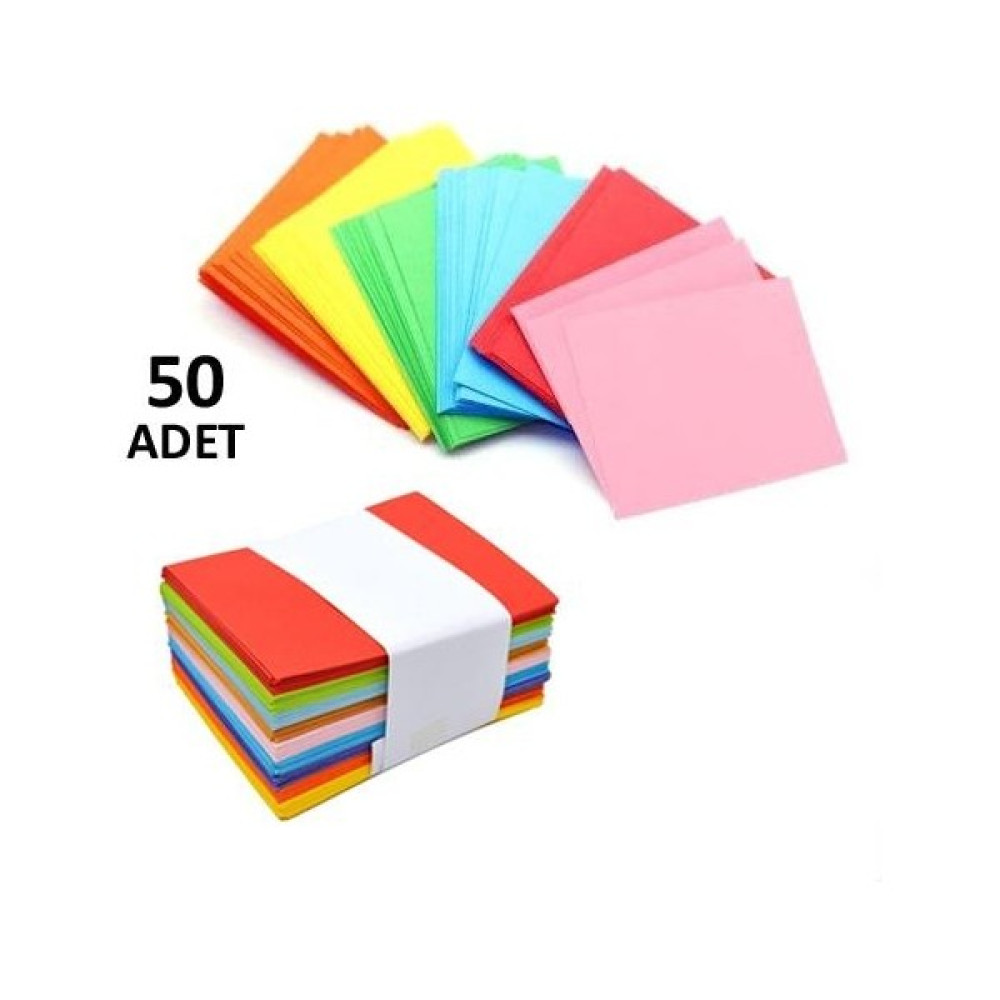 Hobialem 50 Adet Renkli Zarf 7x9 cm Renkli Mini Zarflar Karışık Renklerde Kartvizit Zarfı Zarf Fiyatı