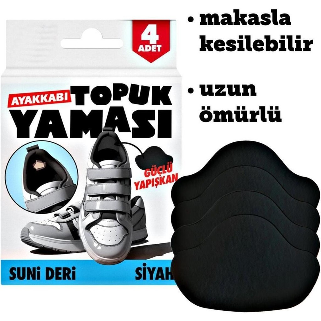 Hobialem Ayakkabı Topuk Yaması Ayakkabı Tamir Yaması Sunni Deri Kendinden Yapışkanlı-Siyah - Siyah Ayakkabılar ve Çantalar Fiyatı