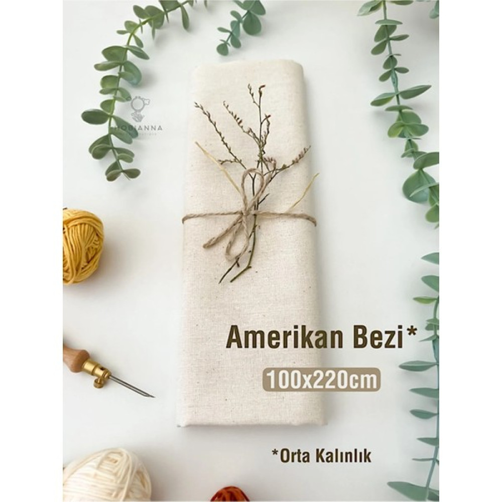 Hobianna Amerikan Bezi - Punch Nakış, Dikiş Kumaşı (100X220CM, Orta Kalınlık) - 1 m - 220 cm Kumaşlar Fiyatı
