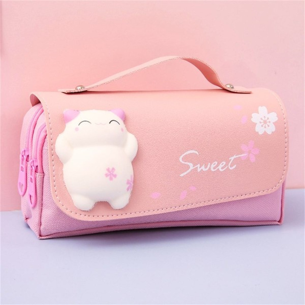 Hobide Hobi 3D Sevimli Kedi Squishy Kalem Kutusu Kedi Pembe - Cüzdan Tipi - 21 x 8 x 10 Kalemlik (Kalem Kutusu) Fiyatı