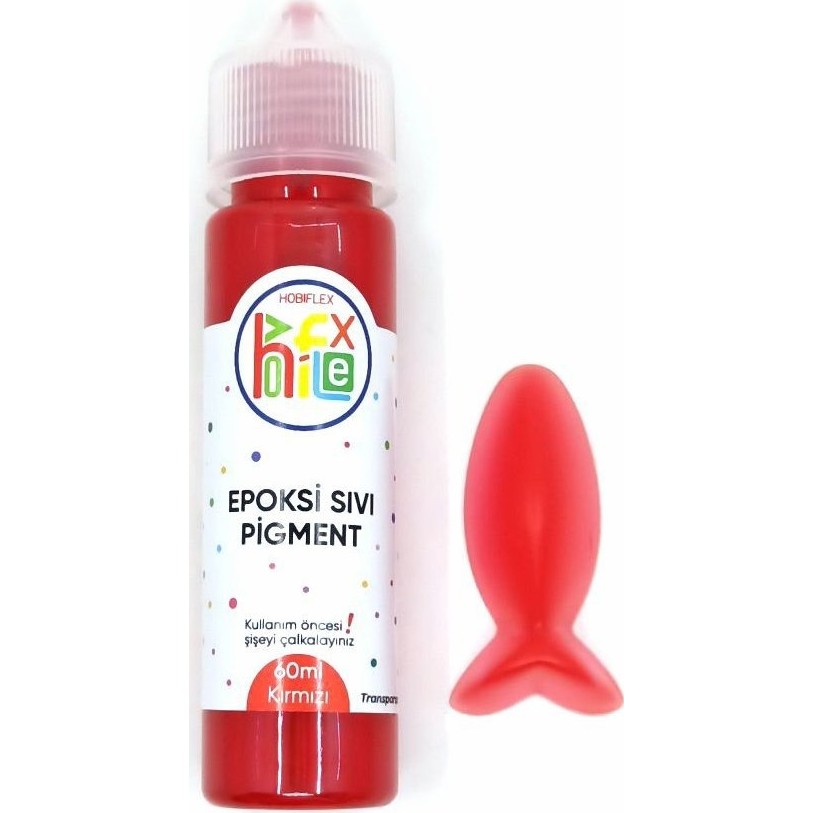 Hobiflex Epoksi Reçine Bazlı Sıvı Pigment Boya Transparan 60 ml Kırmızı Diğer Fiyatı