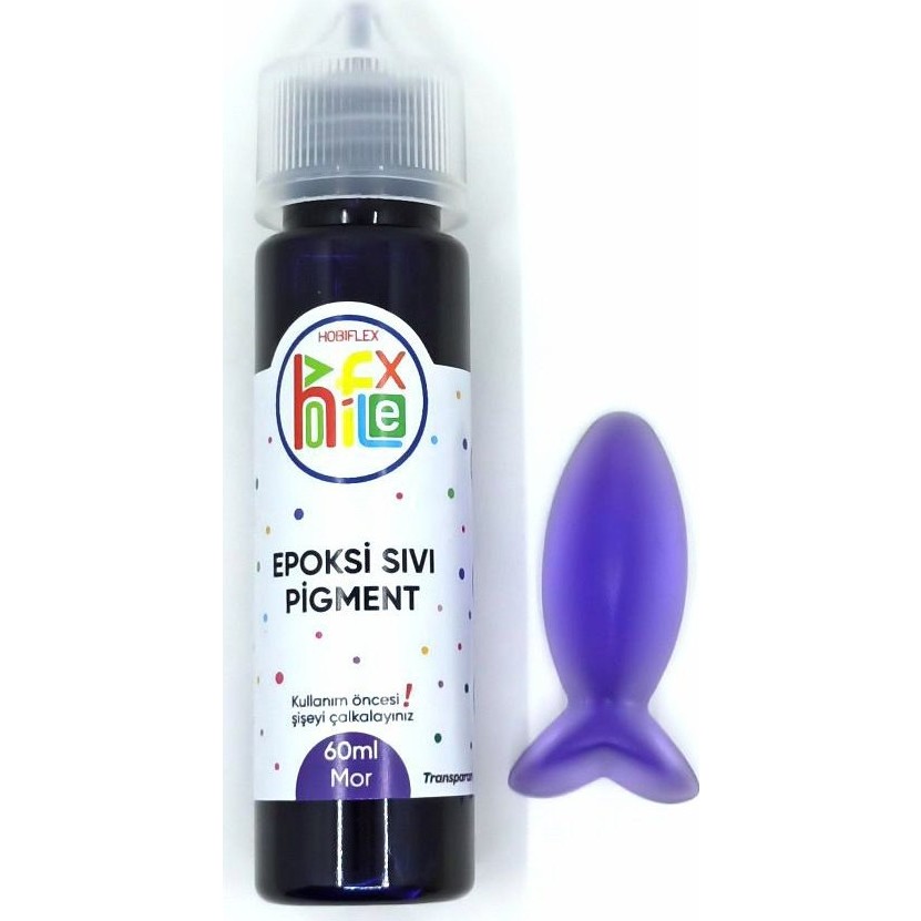 Hobiflex Epoksi Reçine Bazlı Sıvı Pigment Boya Transparan 60 ml Mor Diğer Fiyatı
