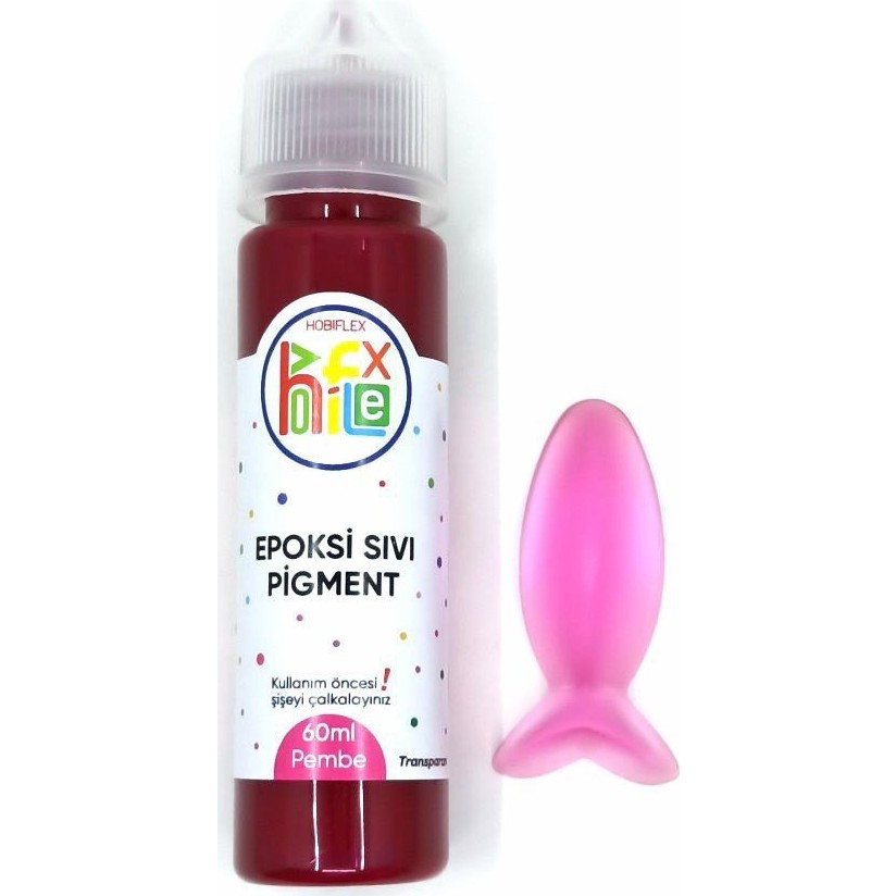 Hobiflex Epoksi Reçine Bazlı Sıvı Pigment Boya Transparan 60 ml Pembe Diğer Fiyatı