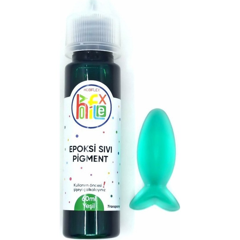 Hobiflex Epoksi Reçine Bazlı Sıvı Pigment Boya Transparan 60 ml Yeşil Diğer Fiyatı