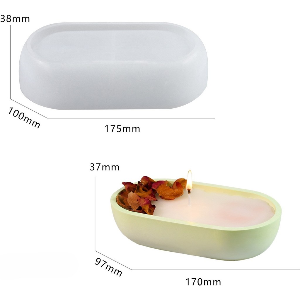 Hobiflex Silikon Kalıp Taş Tozu Ithal Muhtelif Sandal Kase Mumluk Saksı Kalıbı Epoksi Reçine HB190-0140 - TEKLİ - Beyaz Saksı ve Aksesuarları Fiyatı