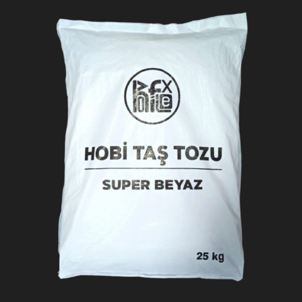 Hobiflex Taş Tozu Hobi Harcı Seramik Tozu Heykel Mumluk Beton Saksı Yapımı Ekstra Hızlı Süper Beyaz 25 kg Saksı ve Aksesuarları Fiyatı