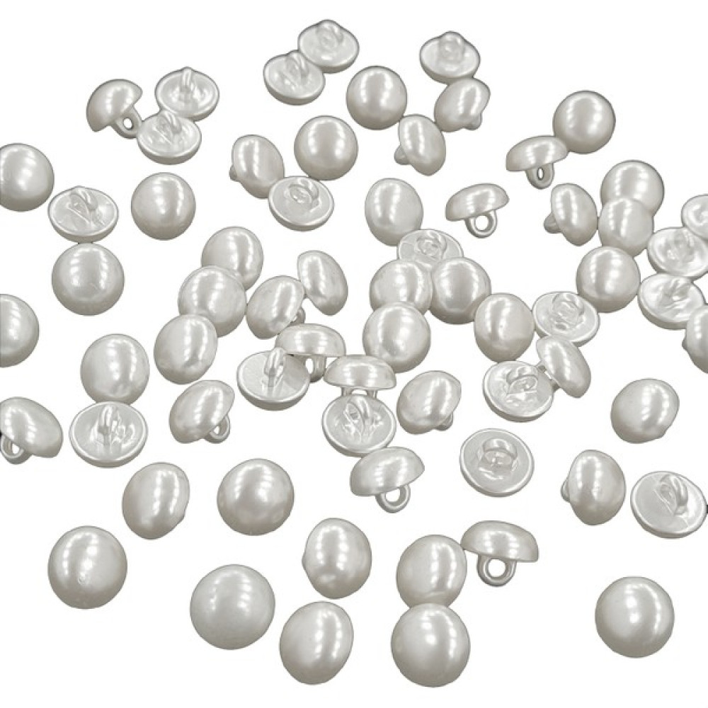 Hobimon Ithal Yarım Inci Düğme 12 mm - Sedefli Beyaz Inci Düğme (25 Adet) Oyun & Hobi Fiyatı