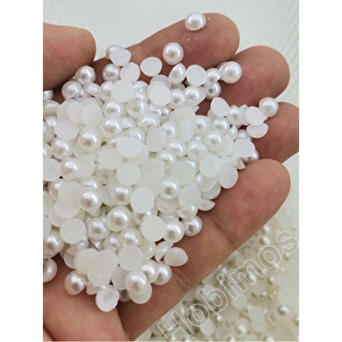 Hobimos 250 Adet 6 mm Beyaz Yarım Inci Boncuk Diğer Fiyatı