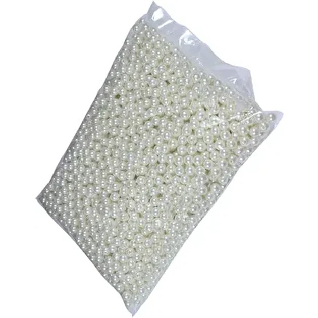 Hobimos Krem Plastik İnci 8 mm 100 Gram 325-400 Adet Çanta ve Anahtarlık Yapımında Kullanılır Diğer Fiyatı